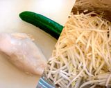 サラダチキン☆のごまドレ和え *☻*作り方1写真