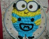 ミニオン ケーキ★ キャラ 立体ケーキ作り方4写真