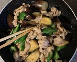豚肉と茄子とピーマンの味噌炒め作り方3写真