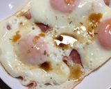 卵焼きフライパンでベーコンエッグ作り方4写真