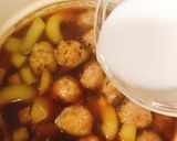 加賀太胡瓜と肉団子のあんかけ作り方7写真