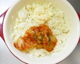 糖質オフ☆おからのキムチマヨチーズ焼き作り方3写真