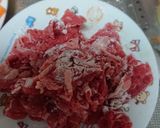 ★チンゲン菜と牛肉と糸コンのチャプチェ風作り方2写真