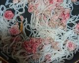 ★チンゲン菜と牛肉と糸コンのチャプチェ風作り方3写真