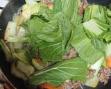 ★チンゲン菜と牛肉と糸コンのチャプチェ風作り方6写真