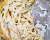 ズボラでOK！お茶漬けクリームパスタ作り方5写真