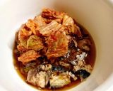 簡単！鯖缶とキムチでアレンジ素麺〜♪作り方2写真