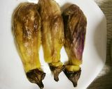 サラダチキンと焼き茄子の和え物♪作り方1写真