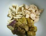 サラダチキンと焼き茄子の和え物♪作り方5写真