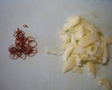 一人ご飯に✿ぺペロン焼きそば作り方1写真