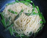 グリーンアスパラのおかかパスタ作り方6写真
