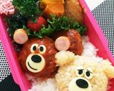 キャラ弁＊くまちゃん＊ハンバーグ作り方5写真