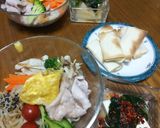 豚しゃぶDe冷やし中華バラ薄焼き卵❤️作り方5写真