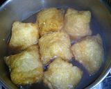 油揚げの肉詰め@チーズ入り、の煮物作り方7写真