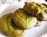 つぶ餡乗せホワイトチョコ入り抹茶クッキー作り方2写真