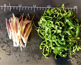 ピーマンと茗荷の簡単おつまみ作り方1写真