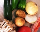 簡単★子供に夏野菜ごろごろキーマカレー作り方1写真