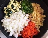 簡単★子供に夏野菜ごろごろキーマカレー作り方2写真