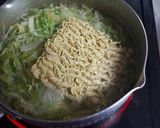 キャベツいっぱいの「鳥の巣ラーメン」作り方4写真
