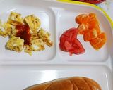 手づかみ離乳食✨レンジ納豆オムレツ✨作り方4写真