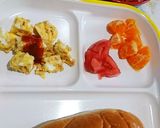 手づかみ離乳食✨レンジ納豆オムレツ✨作り方4写真