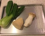 チンゲン菜とエリンギのホタテ風味スープ作り方2写真