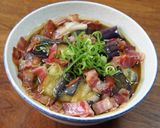 茄子とベーコンのぶっかけうどん作り方7写真