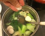 チンゲン菜とエリンギのホタテ風味スープ作り方19写真