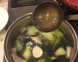 チンゲン菜とエリンギのホタテ風味スープ作り方23写真