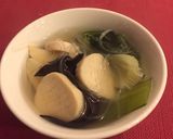 チンゲン菜とエリンギのホタテ風味スープ作り方24写真