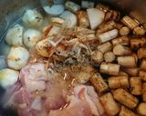 鶏ももと里芋とごぼうの煮しめ作り方3写真