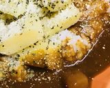 レトルト●バジルポテトサラダのせカレー作り方4写真