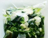 蕪の間引き菜の浅漬け作り方13写真