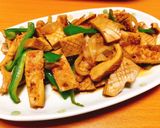 牛ハツモトの焼肉風炒め作り方11写真