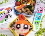 パワーパフガールズ『ブロッサム』キャラ弁作り方12写真