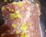 ちくわの鶏つくねのせ焼き♪作り方3写真