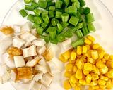 ちくわ・コーン・インゲンの塩味炒め作り方2写真