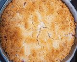 ルバーブのクランブルチーズケーキ作り方24写真