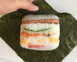 スパムの缶で作るミルフィーユおにぎらず作り方28写真