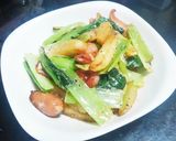 簡単時短！野菜と卵のマヨコンソメ炒め作り方9写真
