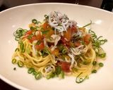 釜揚げしらすとホタテの和風冷製パスタ作り方8写真