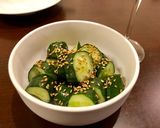 きゅうりのたたき 中華ゴマ油風味作り方4写真