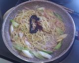 いちいち茹でない時短パスタで　ネギパスタ作り方7写真