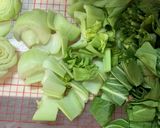 オイル蒸し青梗菜 冷凍保存作り方1写真