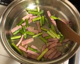 キノコのアスパラベーコン炒め作り方4写真