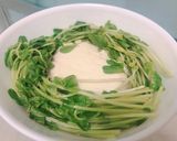 つわり中♡さっぱり豆苗レンジ湯豆腐作り方4写真
