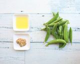 スナップえんどうの粒マスタード炒め作り方1写真