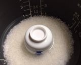 お茶碗で♡離乳食後期♡炊飯器おかゆ作り方4写真