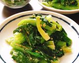レンジで簡単！小松菜のごま味噌和え作り方6写真