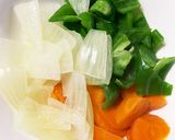 豚こま団子野菜春雨中華風煮込み作り方8写真